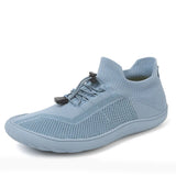 Yeknu  Outdoor large size medium tube flying woven five-finger wide-head socks breathable and non-slip men's casual shoes