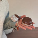 Yeknu  Creative blue and brown color matching plaid is suitable for Huawei Freeclip2 Bluetooth headset case 5i/6i Huawei freebuds7i