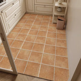 Yeknu  Retro Plaid Kitchen Floor Mat Oil-proof Waterproof PVC Leather Carpet Fashionable Home Decoration Free-cut Balcony Rugs Alfombra