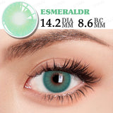 Yeknu  1Pair Color Contact Lenses for Blue Eyes Natural Pupils Green Ice Lenses Eye Color Contact Lens