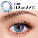 Yeknu  1 Pair Cosmetic Color Lens Korea Cosplay Big Eyes Contact Lens Diameter Large Pink Lens