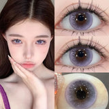 Yeknu   Color Contact Lenses Myopia Lenses Pupils with Degree Green Natural Colorcon Eye Contacts Beauty Fashion Lenses 1Pair