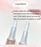 Yeknu  Cute Bear Liquid High Gloss Pen High Quality Soft Brushes Head Makeup Highlighter Pearllight Brightening Eye and Nose Cosmetics