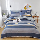Yeknu  Cotton printing four-piece quilt cover student dormitory single bed sheet bedding three-piece set