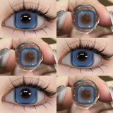 Yeknu  Colored Contact Beauty Blue Contacts Big Eyes Black Lens Makeup Green Lens Natural Brown Eye Lenses Cosmetics Red lens