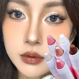 Yeknu Pearlescent White Highlighter Pen Pearlescent Lying Silkworm Pencil Waterproof Long-lasting Brightening Eyes Corner Face Makeup