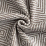 Yeknu 2025 new light luxury blanket living room nap sofa blanket bedside towel office aviation blanket paper pattern fish bone pattern
