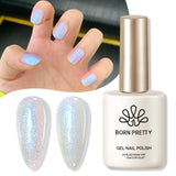 Yeknu  15ml Aurora Glitter Gel Nail Polish Iridescent Pearl Shimmer Effect Soak Off UV LED Manicure Varnishes