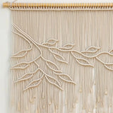 Yeknu Home Wall Decoration Bohemian Leaf Curtains Door Curtains Homestays Rooms Decorated with Hand-woven Tapestries