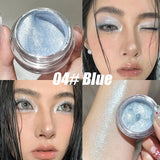 Yeknu  Glitter Eyeshadow Long Lasting Waterproof Eyeshadow Pearlescent Shimmer Body Highlighter Makeup Palette Glitter Eyeshadow Gel