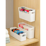 Yeknu  2-pack wardrobe clothing storage box wall-mounted for underwear, bras, socks wardrobe