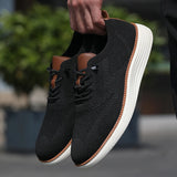 Yeknu  Men's Vulcanized Shoes Simple and High-quality Design Breathable Mesh Cool Flat Shoes Outdoor Activities Daily Hiking Men Shoes
