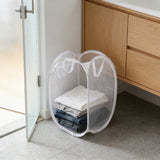 Yeknu  Collapsible Pop-up Mesh Laundry Basket Portable Clothes Hamper for Easy Washing and Storage of Dirty Clothes Socks Toys Sundries
