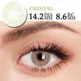 Yeknu  1Pair Color Contact Lenses for Blue Eyes Natural Pupils Green Ice Lenses Eye Color Contact Lens