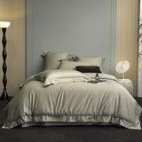 Yeknu 600TC Egyptian Cotton Soft Hotel Style Bedding Set Double Queen King Size Duvet Cover Bed Sheet/Fitted Sheet Pillowcases 4Pcs