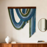 Yeknu  80x88cm Handmade Wall Hanging Decor Luxury Artistic Tapestry for Living Room Sofa Bedroom Bede Wall Carpet Home Decor