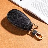 Yeknu  Unisex PU Leather Key Case For Car Key Wallet Pocket Key Holder Organizer Pouch Keys Organizer Large Capacity Zipper Case Bag