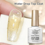 Yeknu  10ml Nail Art Gel 3D Water Drop Top Coat Gel Nail Polish Clear Water Drops Non Wipe Summer Design Varnish Gel Polish