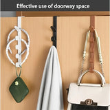 Yeknu  4pcs, 5 hooks storage rack, suitable for bathroom, bedroom and wardrobe storage, practical hooks