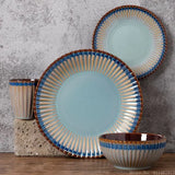 Yeknu  Creative Porcelain Tableware Household Kitchen Restaurant Supplies Steak Western Food Plate Microwave Oven Bowl Dinner Plate 1Pc