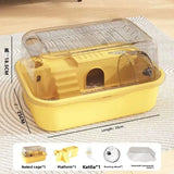 Yeknu  Hamster cage, super large luxury villa, golden thread bear cage, super large space, acrylic hamster cage, pet supplies