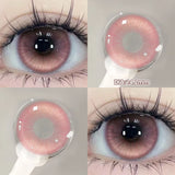 Yeknu  2pcs/pair Beauty Purple Contact Lenses for Eyes Myopia Colored Contact Lenses Natural Blue Lens Fashion Cosplay Pupils