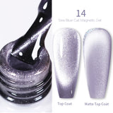 Yeknu  Gold Reflective Moonlight Gel Nail Polish Cat Magnetic Aurora Spar Glitter Semi-Permanant Varnish Nail Art Magnetic