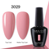 Yeknu  15ml Gel Nail Polish LED Semi-permanent Summer Varnish UV Vernis Blue Color Enamels For Nails Gellak Top Coat Base Polish