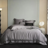 Yeknu 600TC Egyptian Cotton Soft Hotel Style Bedding Set Double Queen King Size Duvet Cover Bed Sheet/Fitted Sheet Pillowcases 4Pcs
