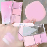 Yeknu  Korean Blush Pallete Expansive Color Brightening Face Contouring Shadow Blusher Long-lasting Tint Cheek Korean Makeup Cosmetics