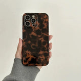 Yeknu  Tortoise Leopard Print Suitable For iPhone 14 Pro Max Phone Case 15 12 13 11 Pro Anti Drop Protective Case