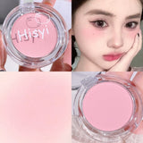 Yeknu  monochrome blush whitening matte cosmetics vitality girl nude makeup natural smudge monochrome blush plate