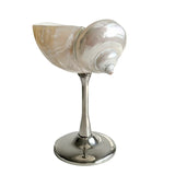 Yeknu  Handmade Shell wine glass conch cup design niche cocktail glass goblet ins style light luxury