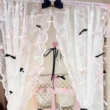 Yeknu  Handmade  Knot Door Curtain Dry Bead Chain Aosphere Bedroom Decorative Window Curtain Girls Room Warmth Function