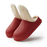 Yeknu  Men's Home Soft Slippers Warm Shoes Indoor and Outdoor Non-slip Thick Bottom Casual Daily Home Cotton Shoes Fashion