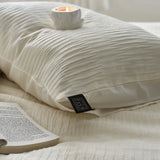 Yeknu High-quality Seersucker 100% Cotton Bedding Set Soft Skin-friendly Washed Duvet Cover Set with Sheets Comfortable Quilt Covers