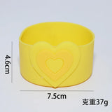 Yeknu  1PC Silicone Heart Straw Covers Reusable Star Straw Toppers Drinking Caps Straws Stopper for Stanley 10mm Tumbler Accessories