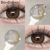 Yeknu  1 pair Korean Lenses Colored Contact Lenses with Degree Myopia Lenses Free Shipping High Quality Lens Fog Pearl lens