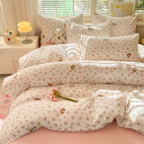 Yeknu Print Quilt Cover Girls Room Bedding Duvet Cover Skin-friendly Comforter Cover funda nordica (Pillowcase Need Order)