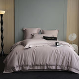 Yeknu 600TC Egyptian Cotton Soft Hotel Style Bedding Set Double Queen King Size Duvet Cover Bed Sheet/Fitted Sheet Pillowcases 4Pcs