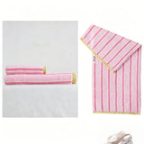 Yeknu  2 Side Smiling Patter Combed Cotton Towels Soft Comfortable Yarn Dyed  Face Towel Super Absorption Bathroom Towel  for Household
