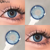 Yeknu  Color Contact Lenses Black Lens For Eye Cosmetic Woman accesories Blue Eyes Contact Makeup Beauty Colorcon Water Light