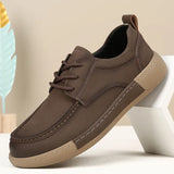 Yeknu  Men's casual leather shoes Genuine Leather Men's Casual Shoes Summer Men Shoes handmade Leather Men Loafers