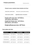 Yeknu  new class A can sleep naked washed cotton solid color sheets student dormitory simple double-spell four-piece bedding