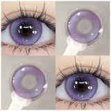 Yeknu  1 Pair(2pcs) Brown Beauty Colored Contact Lenses for Eyes Purple Halloween Lens Big Eye Lens Natural Look Gray Blue Lens