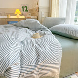 Yeknu  100% Cotton Duvet Cover Set with 2 Pillowcases - Soft & Breathable Bedding Set 3Pieces, Hypoallergenic, Easy Care, 16 Sizes