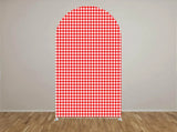 Yeknu  Custom 2-Sided Strawberries Berry First Birthday Party Baby Shower Covers Chiara Arch Background Decor Backdrop Photo