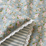 Yeknu  Pure Cotton Summer Cooling Duvet 1-Piece Lace Soybean Fiber Airable Cover