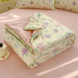 Yeknu Washed Double Gauze Spring Summer Quilt Queen Grade A Lightweight Comforter Soya Fibre Filling Soft Breathable Summer Blanket