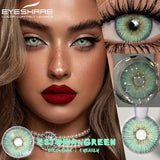 Yeknu  Myopia Lenses 1 Pair Colored Contact Lenses with Degree Natural Eye Contacts Brown Lenses Gray Pupils Yearly Disposable